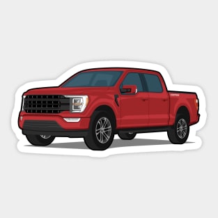 Car truck off road f-150 red Sticker